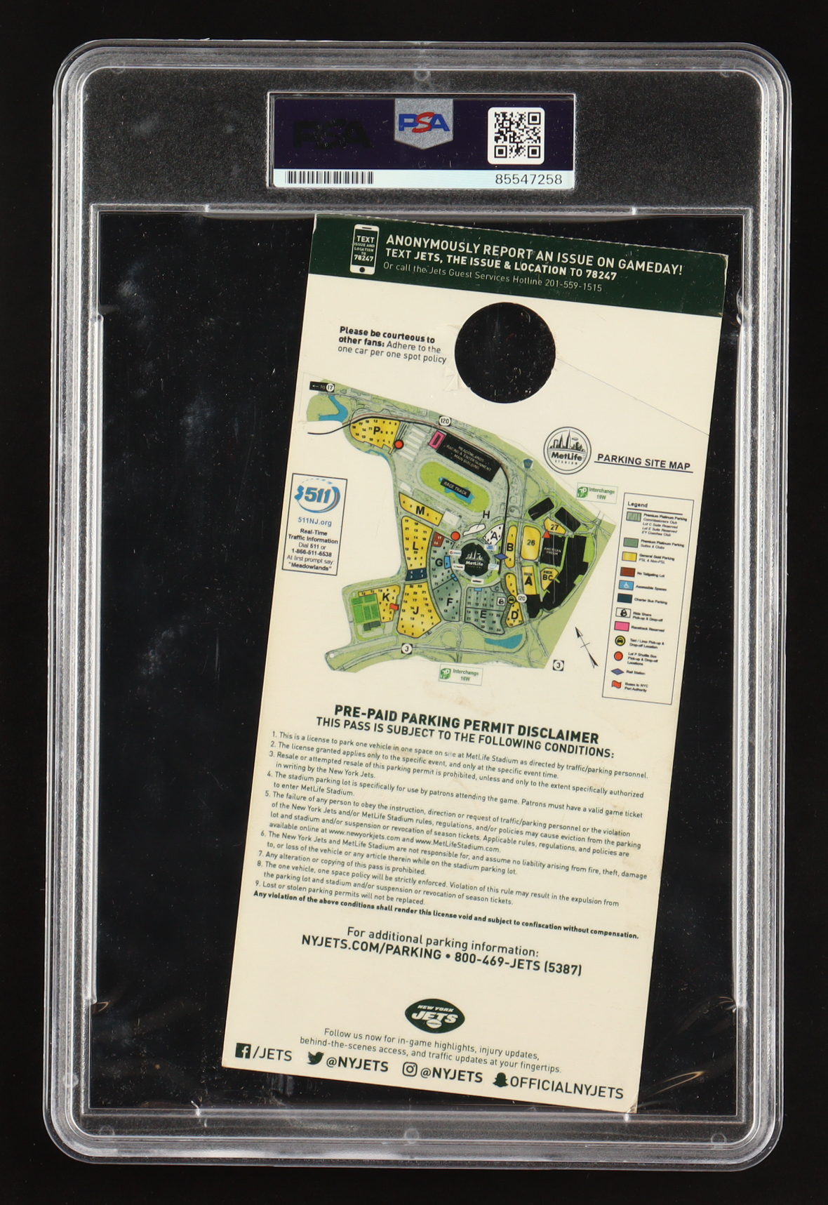 Ja'Marr Chase Signed 2021 Jets Vs Bengals Authentic Parking Pass (PSA) at PristineAuction.com Ja'Marr Chase Signed 2021 Jets Vs Bengals Authentic Parking Pass (PSA) at PristineAuction.com