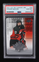 Connor Bedard 2021-22 Upper Deck Team Canada Juniors #32 U18 RC (PSA 10) at PristineAuction.com