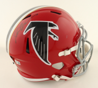Deion Sanders Signed Falcons Full-Size 1966-69 Throwback Speed Helmet (Beckett) at PristineAuction.com