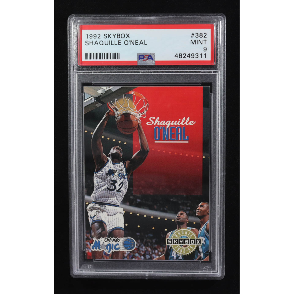Shaquille O'Neal 1992-93 SkyBox #382 SP RC (PSA 9) at PristineAuction.com