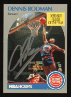 Dennis Rodman Signed 1990-91 Hoops #109 (JSA) at PristineAuction.com