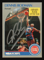 Dennis Rodman Signed 1990-91 Hoops #109 (JSA) at PristineAuction.com