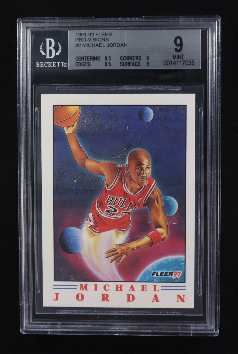Michael Jordan 1991-92 Fleer Pro-Visions #2 (BGS 9) at PristineAuction.com Michael Jordan 1991-92 Fleer Pro-Visions #2 (BGS 9) at PristineAuction.com