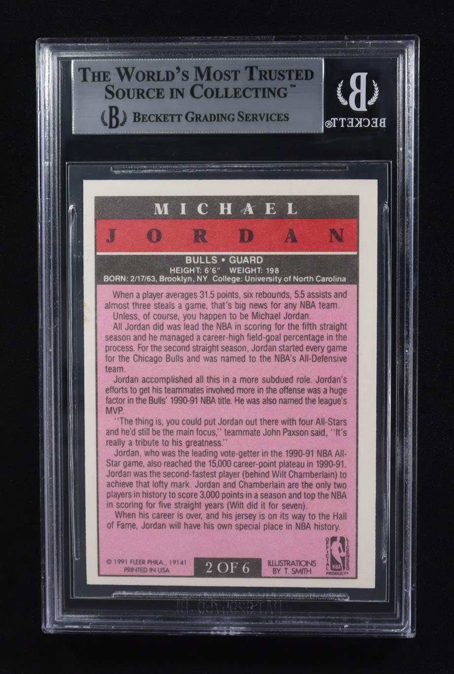 Michael Jordan 1991-92 Fleer Pro-Visions #2 (BGS 9) at PristineAuction.com Michael Jordan 1991-92 Fleer Pro-Visions #2 (BGS 9) at PristineAuction.com