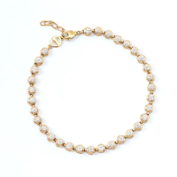 0.28 CTW Diamonds 18K Gold Plated Designer Bracelet Size 8.25 Inches | Estimated Retail Value: $2,049 (AMG) at PristineAuction.com