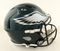 Jihaad Campbell Signed Eagles Full-Size Speed Helmet (Beckett) at PristineAuction.com