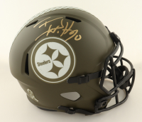 T.J. Watt Signed Steelers Full-Size Salute To Service Alternate Speed Helmet (Beckett) at PristineAuction.com