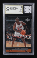 Michael Jordan 1999-00 Upper Deck #314 CL Game-Used Jersey (BCCG 10) at PristineAuction.com