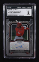 James Wood 2023 Panini Prizm Potential Penmanship #PP-JW RC (CGC 8 | Autograph Graded CGC 10) at PristineAuction.com