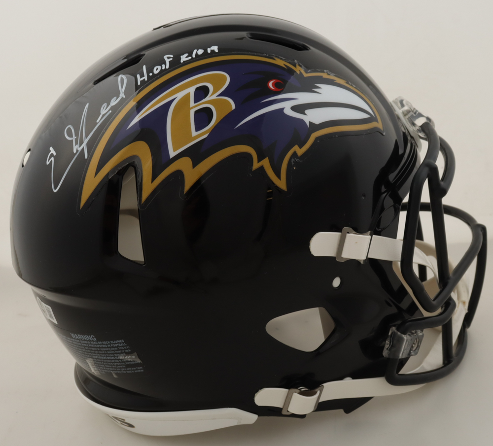Ed Reed Signed Ravens Full-Size Authentic On-Field Speed Helmet (Beckett) at PristineAuction.com Ed Reed Signed Ravens Full-Size Authentic On-Field Speed Helmet (Beckett) at PristineAuction.com