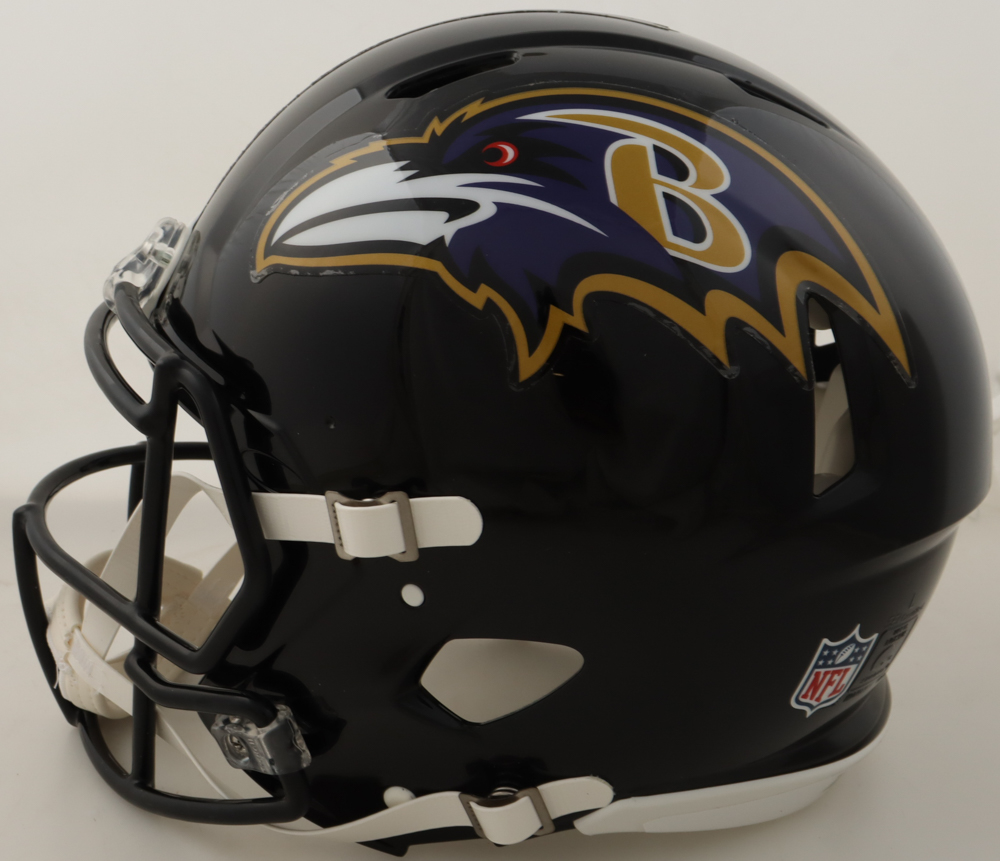 Ed Reed Signed Ravens Full-Size Authentic On-Field Speed Helmet (Beckett) at PristineAuction.com Ed Reed Signed Ravens Full-Size Authentic On-Field Speed Helmet (Beckett) at PristineAuction.com