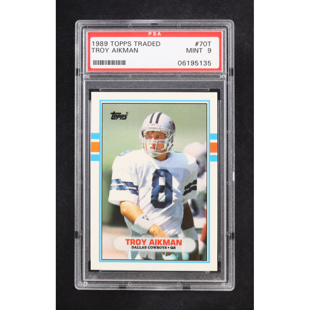 Troy Aikman 1989 Topps Traded #70T RC (PSA 9) at PristineAuction.com