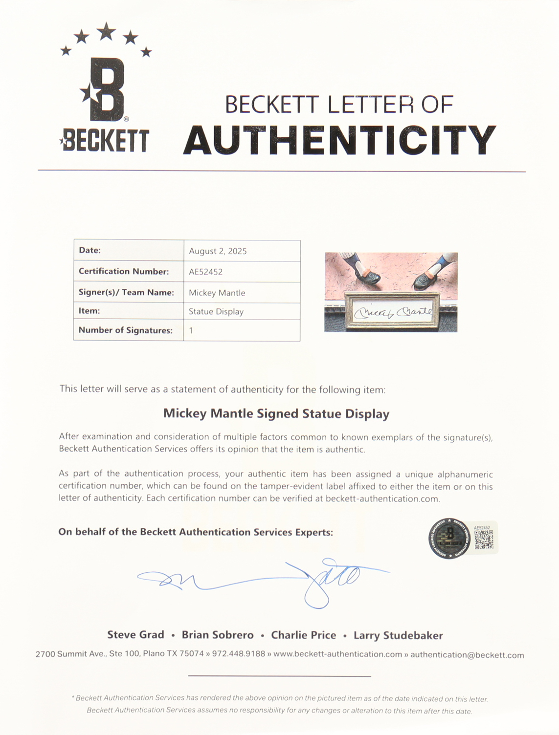 Mickey Mantle Signed LE Yankees Ceramic Statue (Beckett) at PristineAuction.com Mickey Mantle Signed LE Yankees Ceramic Statue (Beckett) at PristineAuction.com