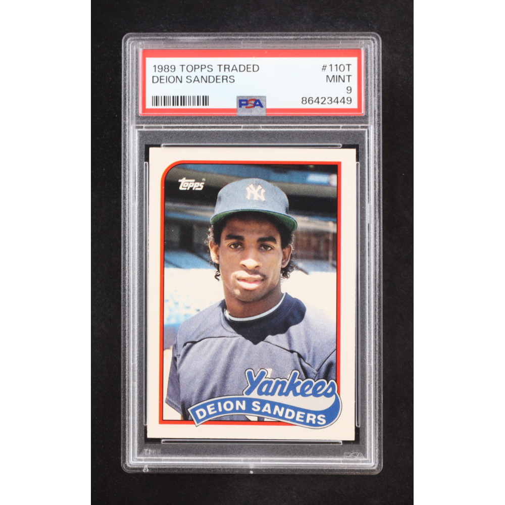 Deion Sanders 1989 Topps Traded #110T RC (PSA 9) at PristineAuction.com