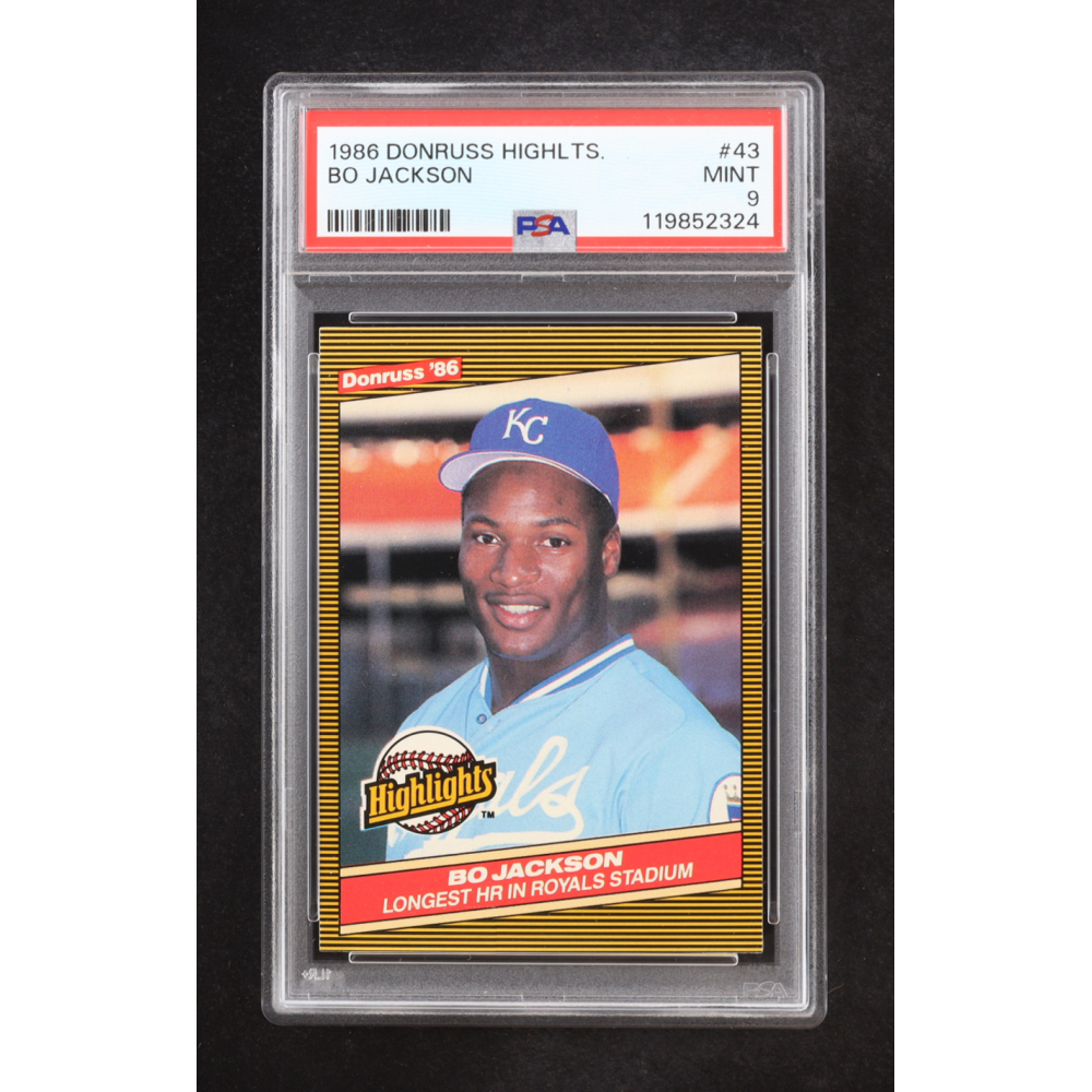 Bo Jackson 1986 Donruss Highlights #43 RC (PSA 9) at PristineAuction.com