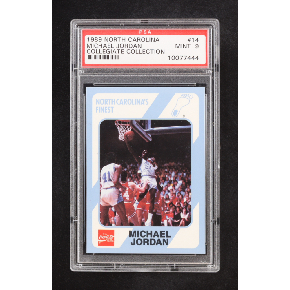 Michael Jordan 1989-90 North Carolina Collegiate Collection #14 (PSA 9) at PristineAuction.com