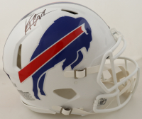 Keon Coleman Signed Bills Full-Size Authentic On-Field Speed Helmet (Beckett) at PristineAuction.com