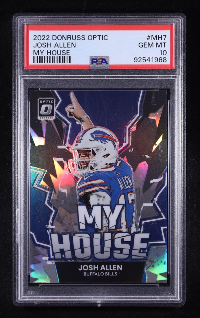 Josh Allen 2022 Donruss Optic My House! #7 (PSA 10) at PristineAuction.com Josh Allen 2022 Donruss Optic My House! #7 (PSA 10) at PristineAuction.com