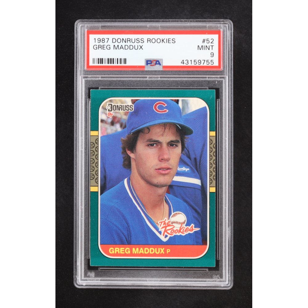 Greg Maddux 1987 Donruss Rookies #52 RC (PSA 9) at PristineAuction.com