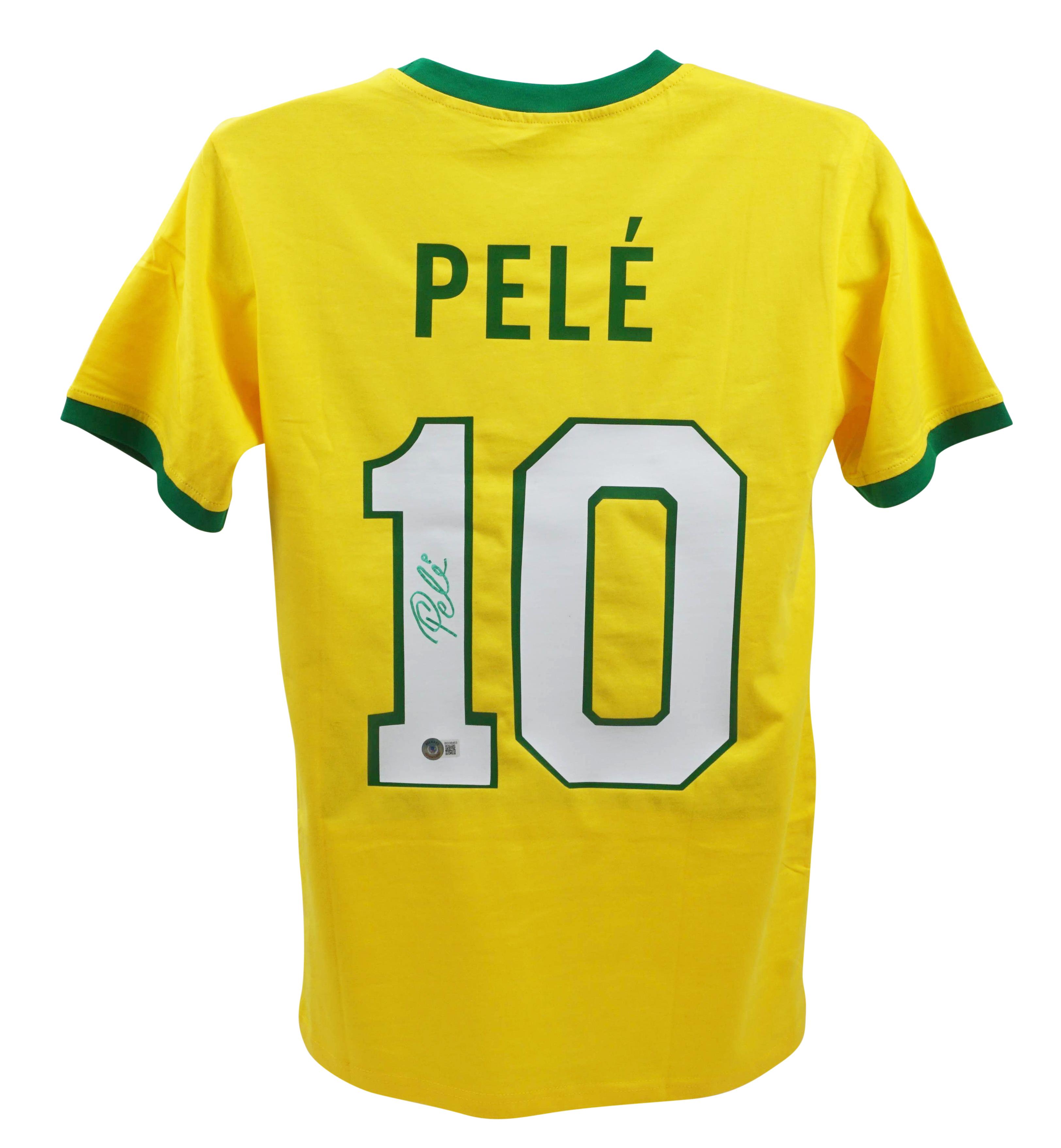 Pele Signed Jersey (Beckett) at PristineAuction.com Pele Signed Jersey (Beckett) at PristineAuction.com