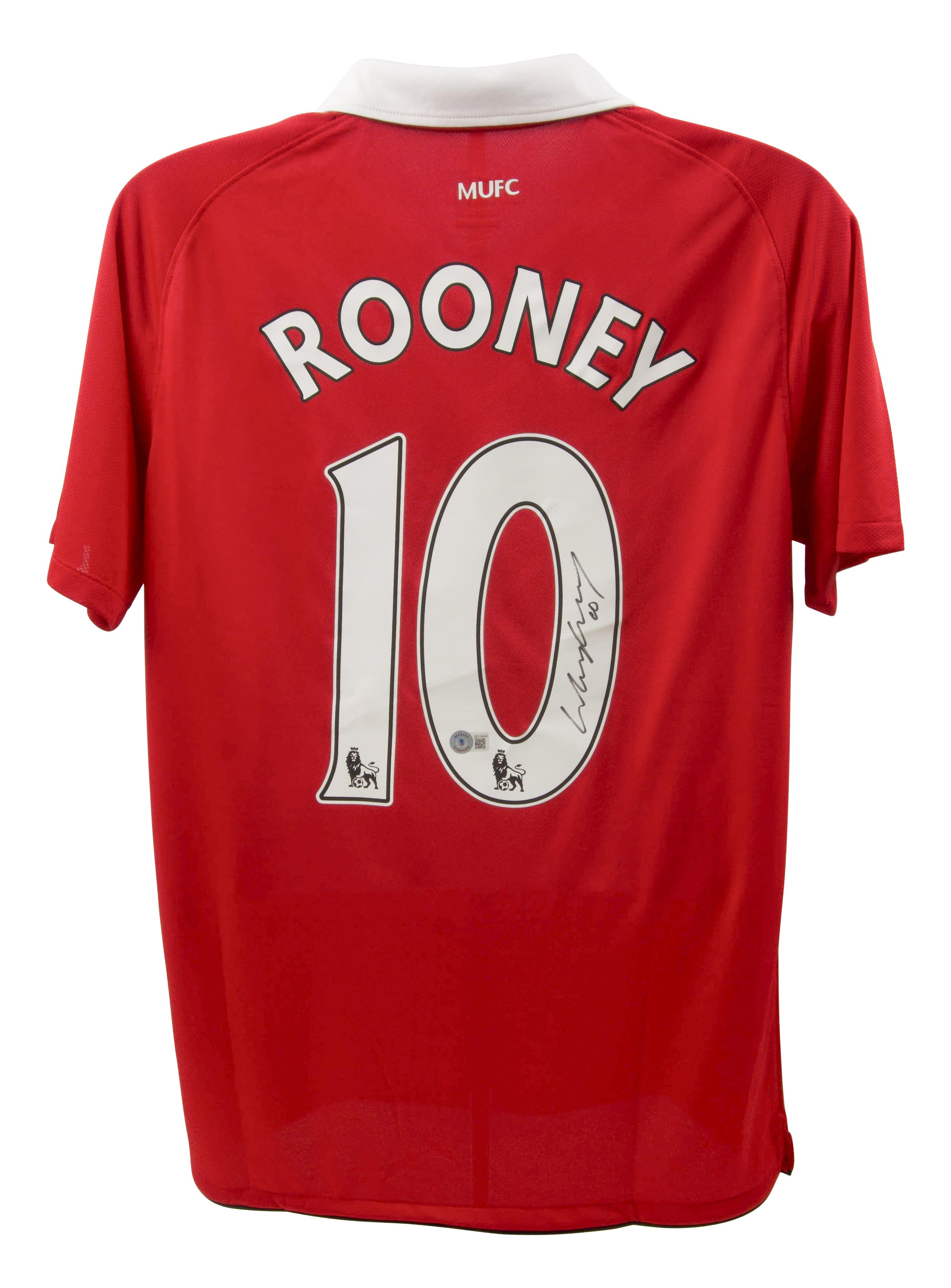 Wayne Rooney Signed Manchester United Nike Authentic Jersey (Beckett) at PristineAuction.com Wayne Rooney Signed Manchester United Nike Authentic Jersey (Beckett) at PristineAuction.com