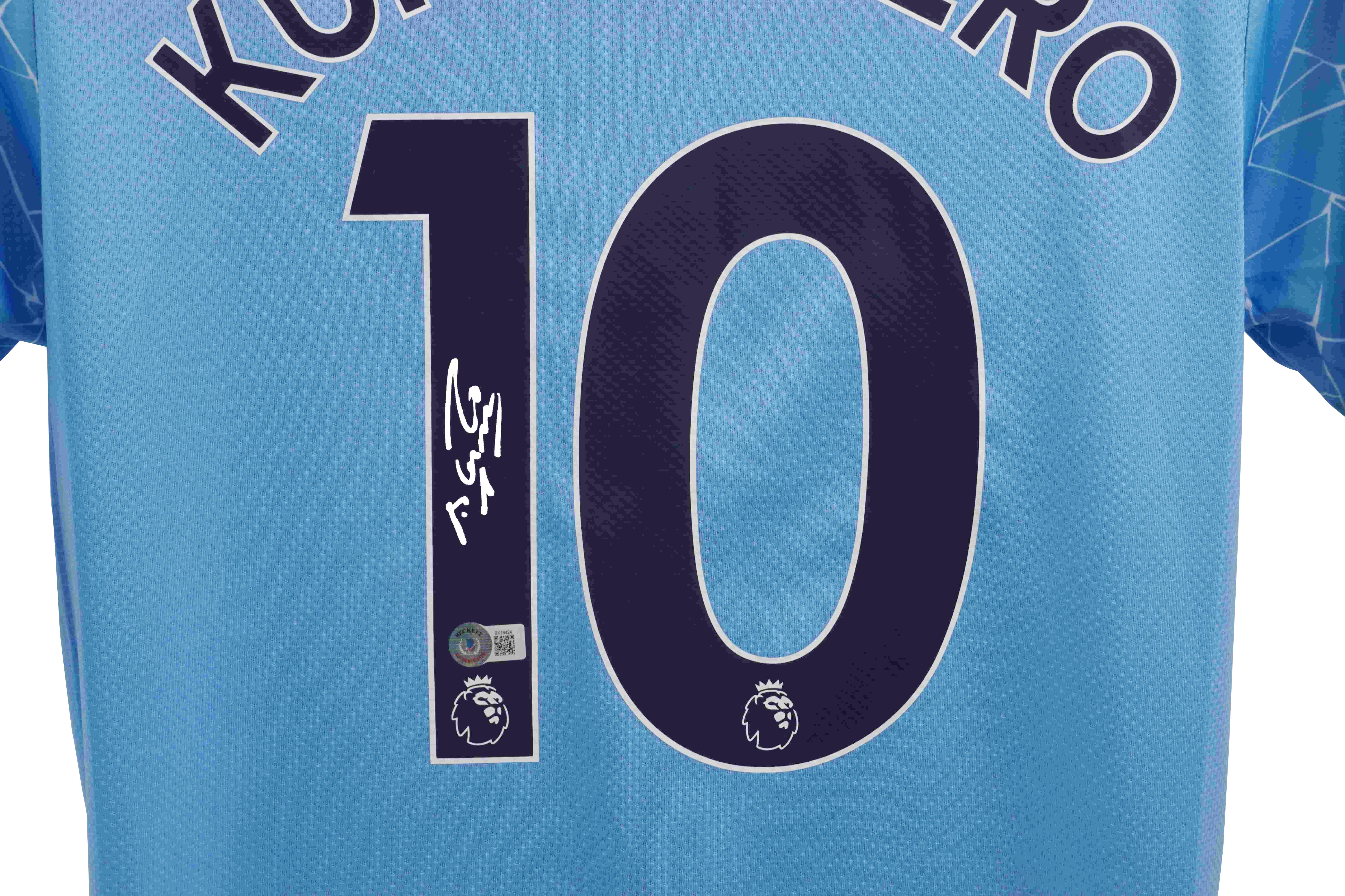 Sergio Aguero Signed Manchester City F.C. Puma Authentic Jersey (Beckett) at PristineAuction.com Sergio Aguero Signed Manchester City F.C. Puma Authentic Jersey (Beckett) at PristineAuction.com