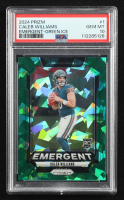 Caleb Williams 2024 Panini Prizm Emergent Green Ice #1 (PSA 10) at PristineAuction.com