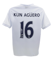 Sergio Aguero Signed Manchester City F.C. Puma Authentic Jersey (Beckett) at PristineAuction.com