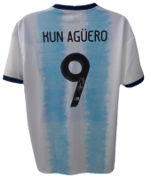 Sergio Aguero Signed Argentina Adidas Authentic Jersey (Beckett) at PristineAuction.com
