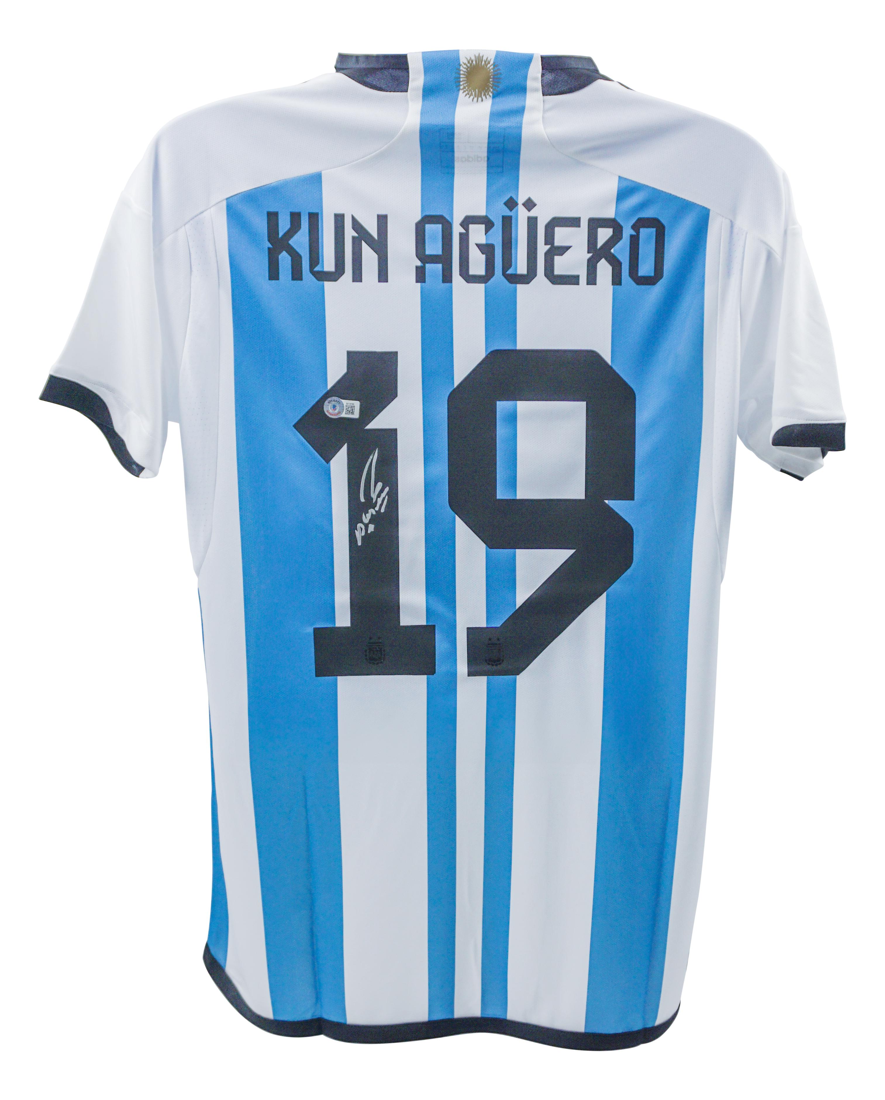 Sergio Aguero Signed Argentina Adidas Authentic Jersey (Beckett) at PristineAuction.com Sergio Aguero Signed Argentina Adidas Authentic Jersey (Beckett) at PristineAuction.com