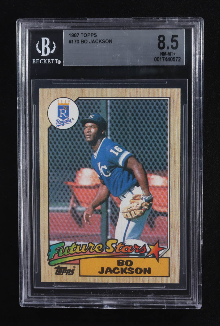 Bo Jackson 1987 Topps Future Stars #170 RC (BGS 8.5) at PristineAuction.com Bo Jackson 1987 Topps Future Stars #170 RC (BGS 8.5) at PristineAuction.com
