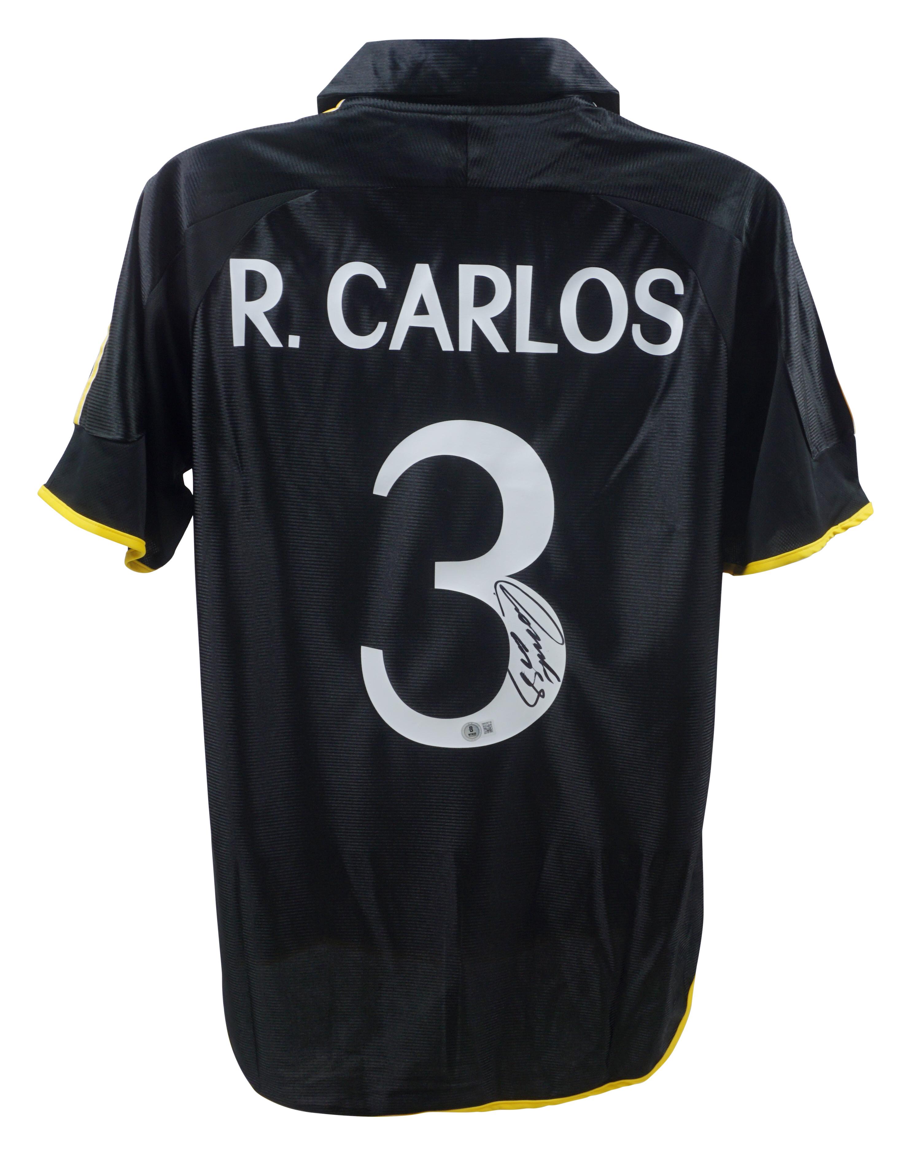 Roberto Carlos Signed Real Madrid Adidas Authentic Jersey (Beckett) at PristineAuction.com Roberto Carlos Signed Real Madrid Adidas Authentic Jersey (Beckett) at PristineAuction.com