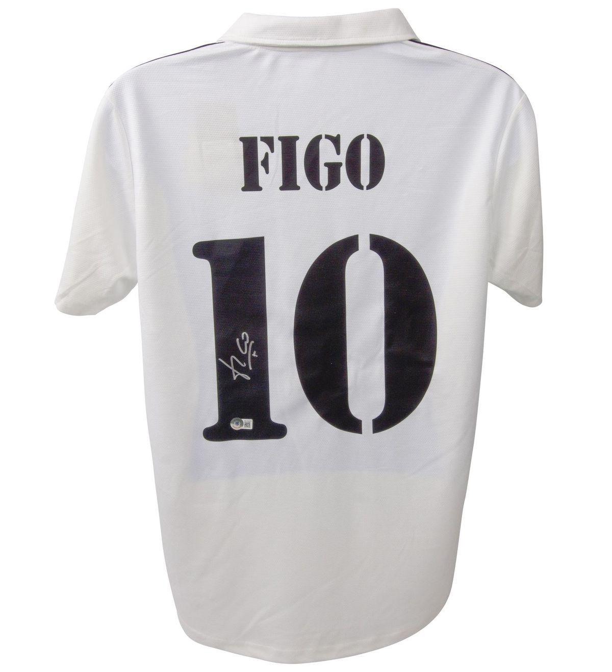 Luis Figo Signed Jersey (Beckett) at PristineAuction.com Luis Figo Signed Jersey (Beckett) at PristineAuction.com