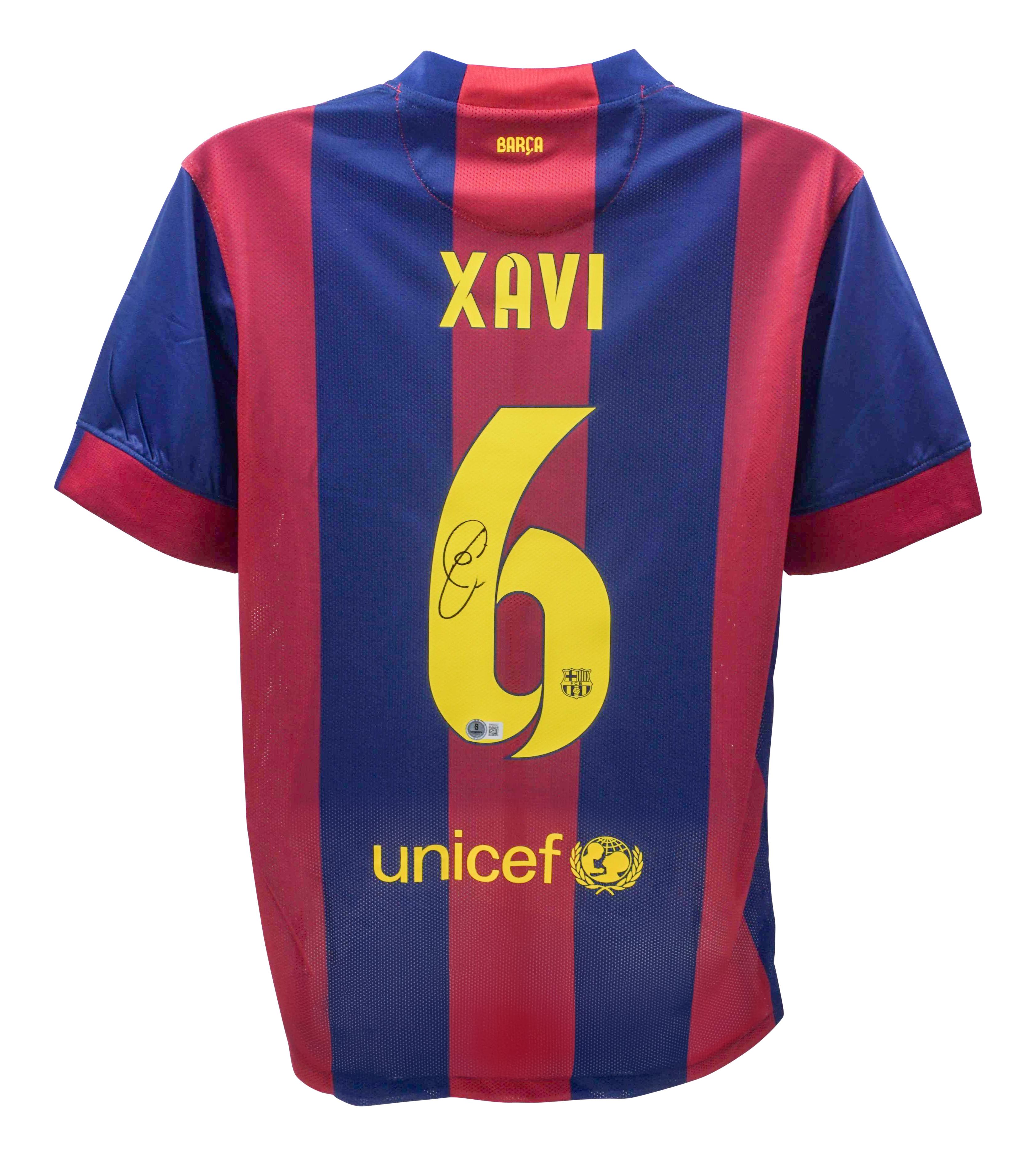 Xavi Hernandez Signed FC Barcelona Nike Authentic Jersey (Beckett) at PristineAuction.com Xavi Hernandez Signed FC Barcelona Nike Authentic Jersey (Beckett) at PristineAuction.com