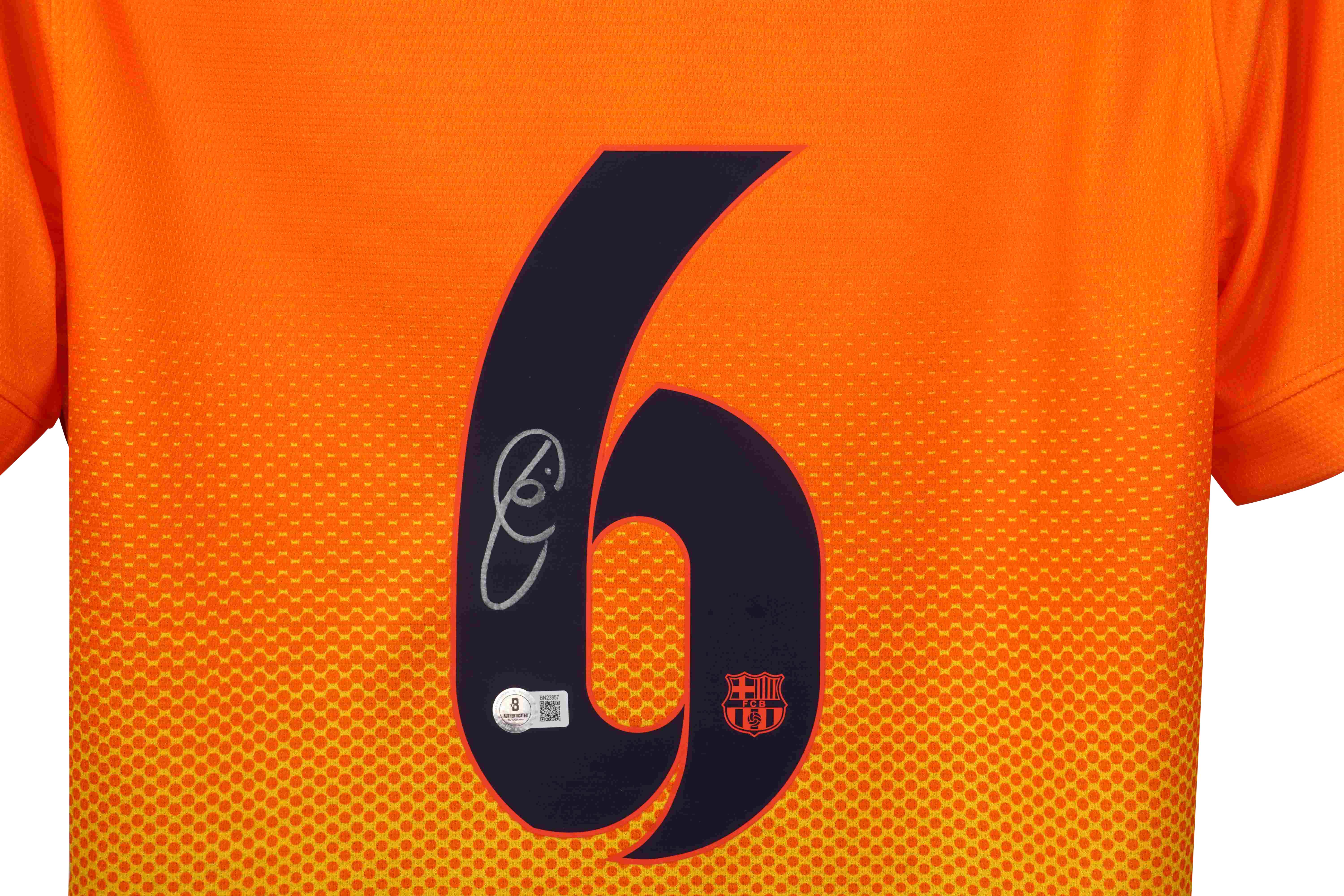 Xavi Hernandez Signed FC Barcelona Nike Authentic Jersey (Beckett) at PristineAuction.com Xavi Hernandez Signed FC Barcelona Nike Authentic Jersey (Beckett) at PristineAuction.com