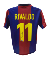 Rivaldo Signed Barcelona Nike Authentic Jersey (Beckett) at PristineAuction.com