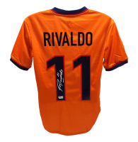 Rivaldo Signed Barcelona Nike Authentic Jersey (Beckett) at PristineAuction.com