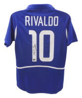 Rivaldo Signed Brazil National Team Nike Authentic Jersey (Beckett) at PristineAuction.com