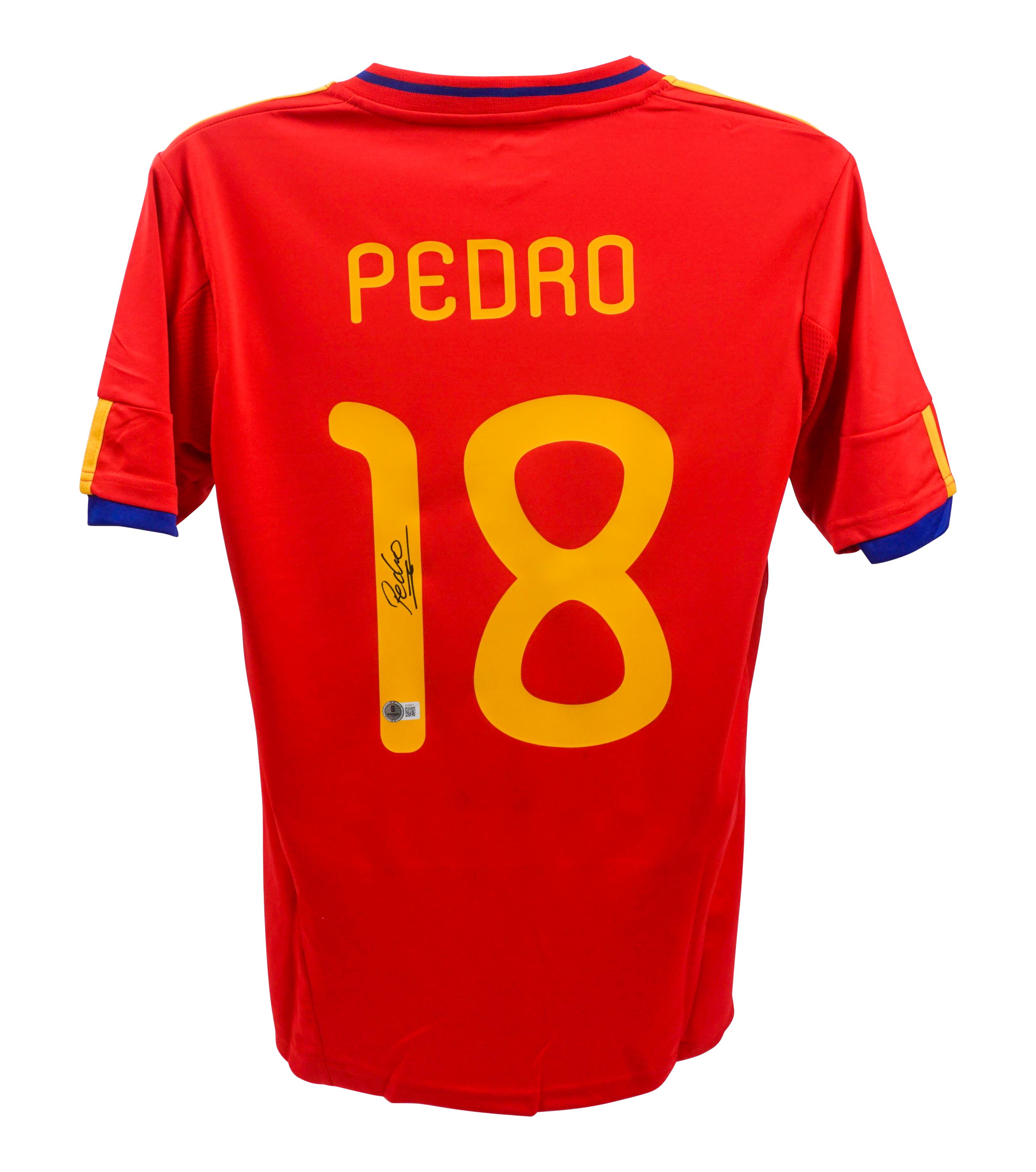 Pedro Signed Spain National Team Adidas Authentic Jersey (Beckett) at PristineAuction.com Pedro Signed Spain National Team Adidas Authentic Jersey (Beckett) at PristineAuction.com