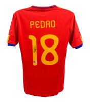 Pedro Signed Spain National Team Adidas Authentic Jersey (Beckett) at PristineAuction.com