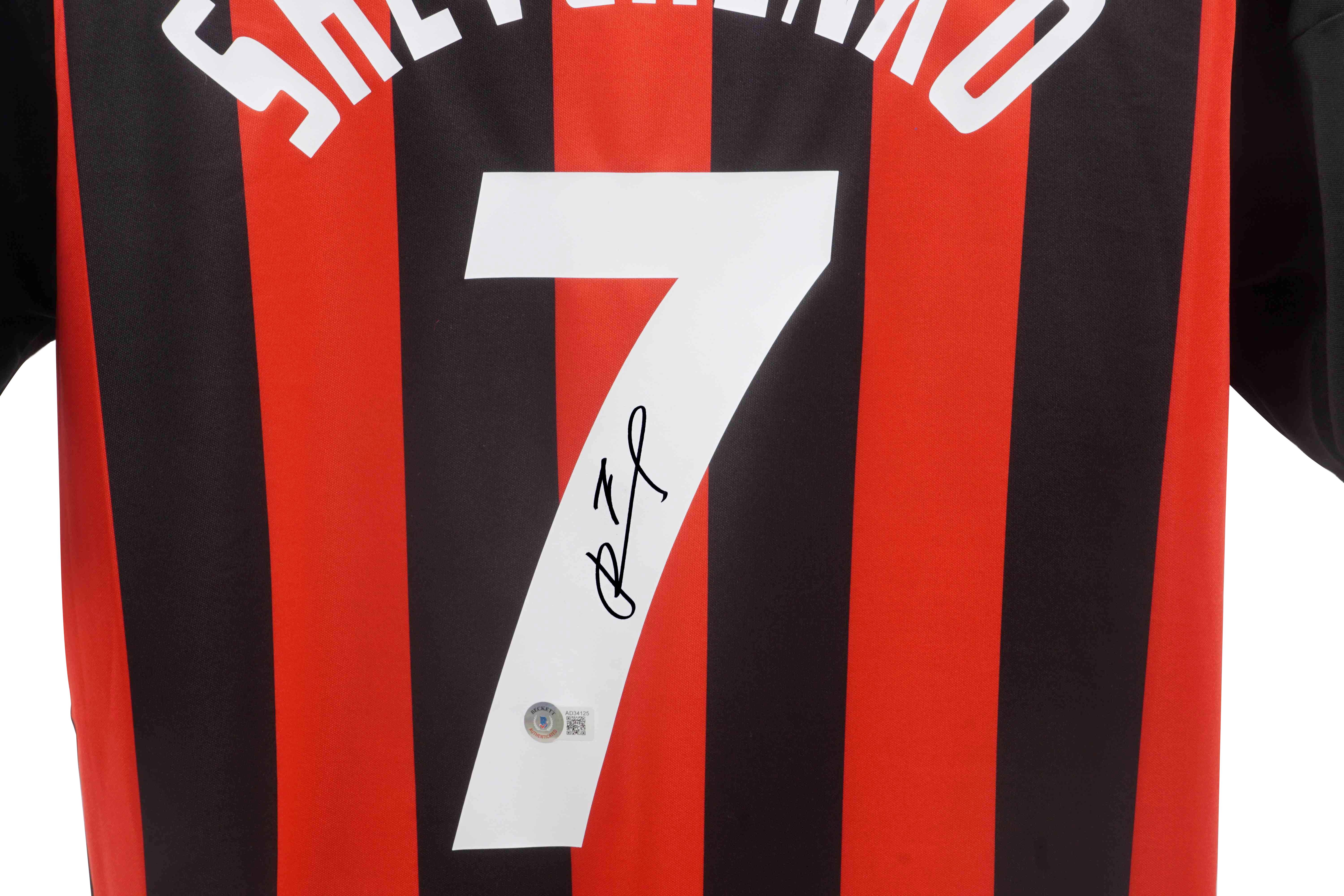 Andriy Shevchenko Signed AC Milan Adidas Authentic Jersey (Beckett) at PristineAuction.com Andriy Shevchenko Signed AC Milan Adidas Authentic Jersey (Beckett) at PristineAuction.com