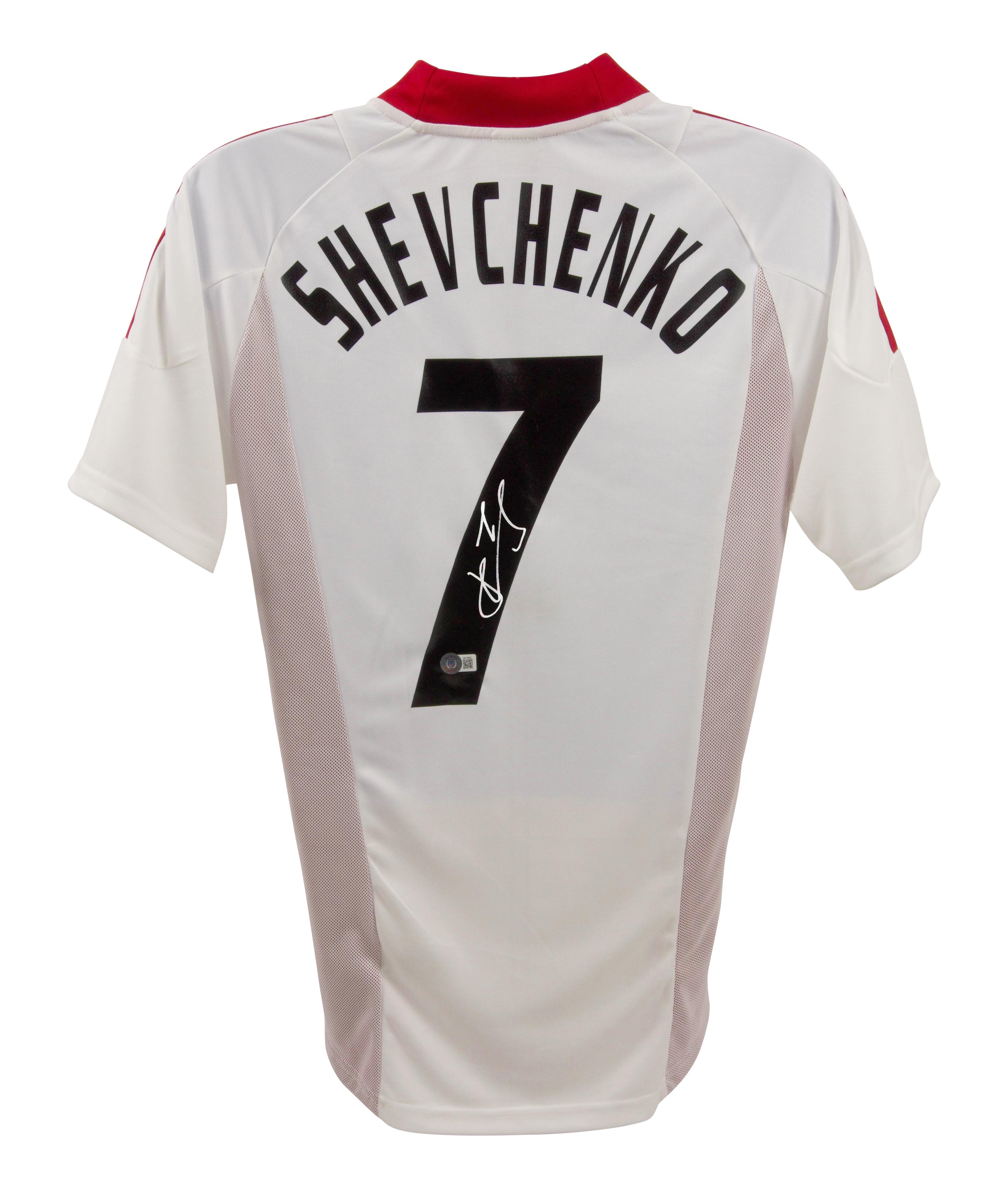 Andriy Shevchenko Signed AC Milan Adidas Authentic Jersey (Beckett) at PristineAuction.com Andriy Shevchenko Signed AC Milan Adidas Authentic Jersey (Beckett) at PristineAuction.com