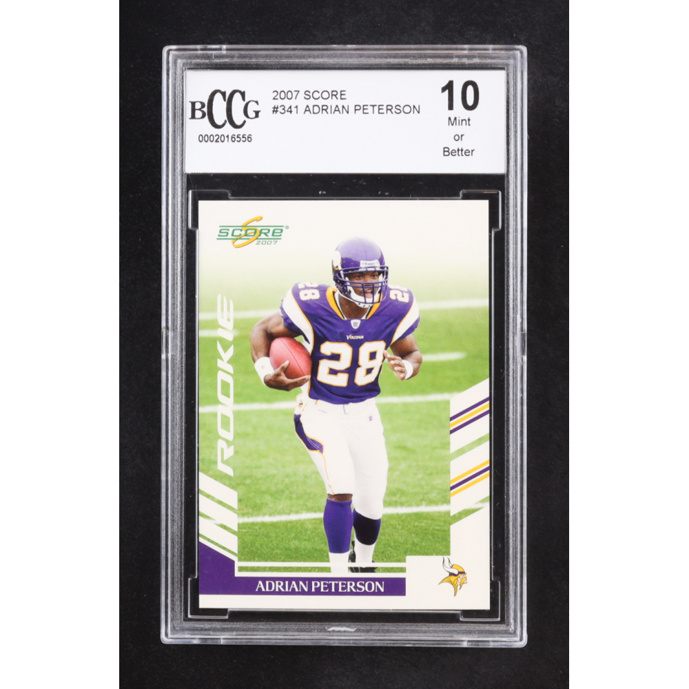 Adrian Peterson 2007 Score #341 RC (BCCG 10) at PristineAuction.com