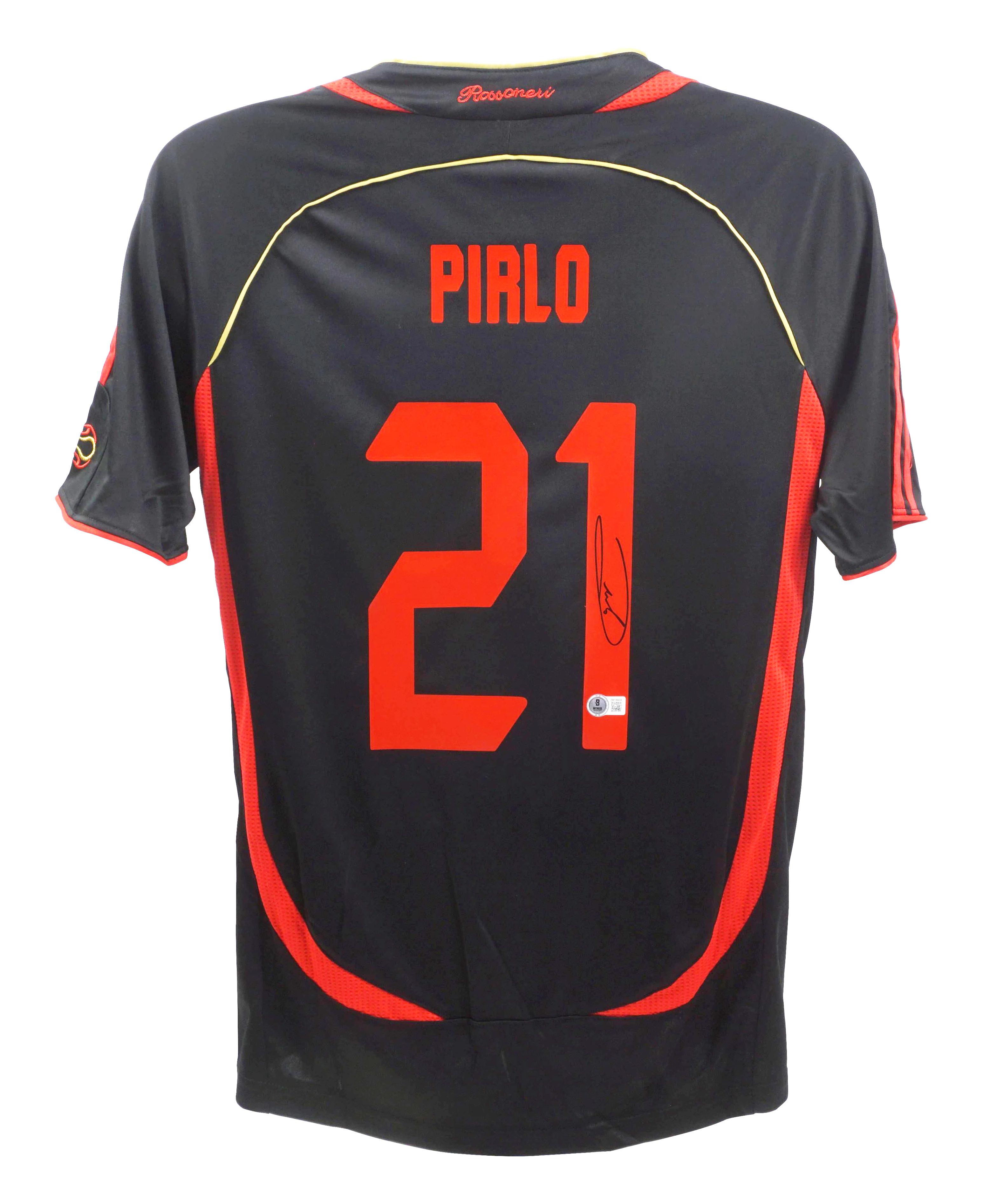 Andrea Pirlo Signed AC Milan Adidas Authentic Jersey (Beckett) at PristineAuction.com Andrea Pirlo Signed AC Milan Adidas Authentic Jersey (Beckett) at PristineAuction.com