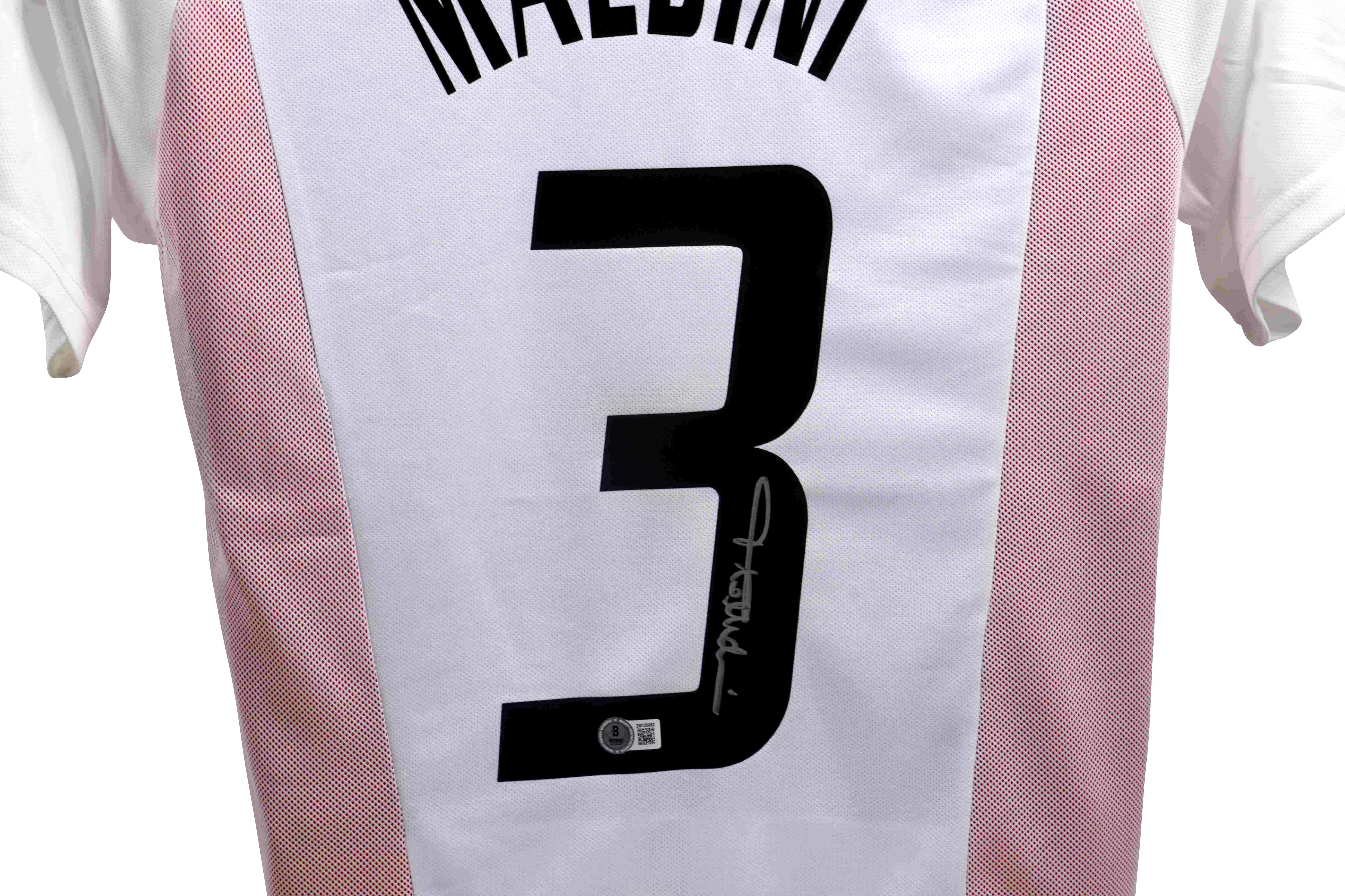 Paolo Maldini Signed AC Milan Adidas Authentic Jersey (Beckett) at PristineAuction.com Paolo Maldini Signed AC Milan Adidas Authentic Jersey (Beckett) at PristineAuction.com