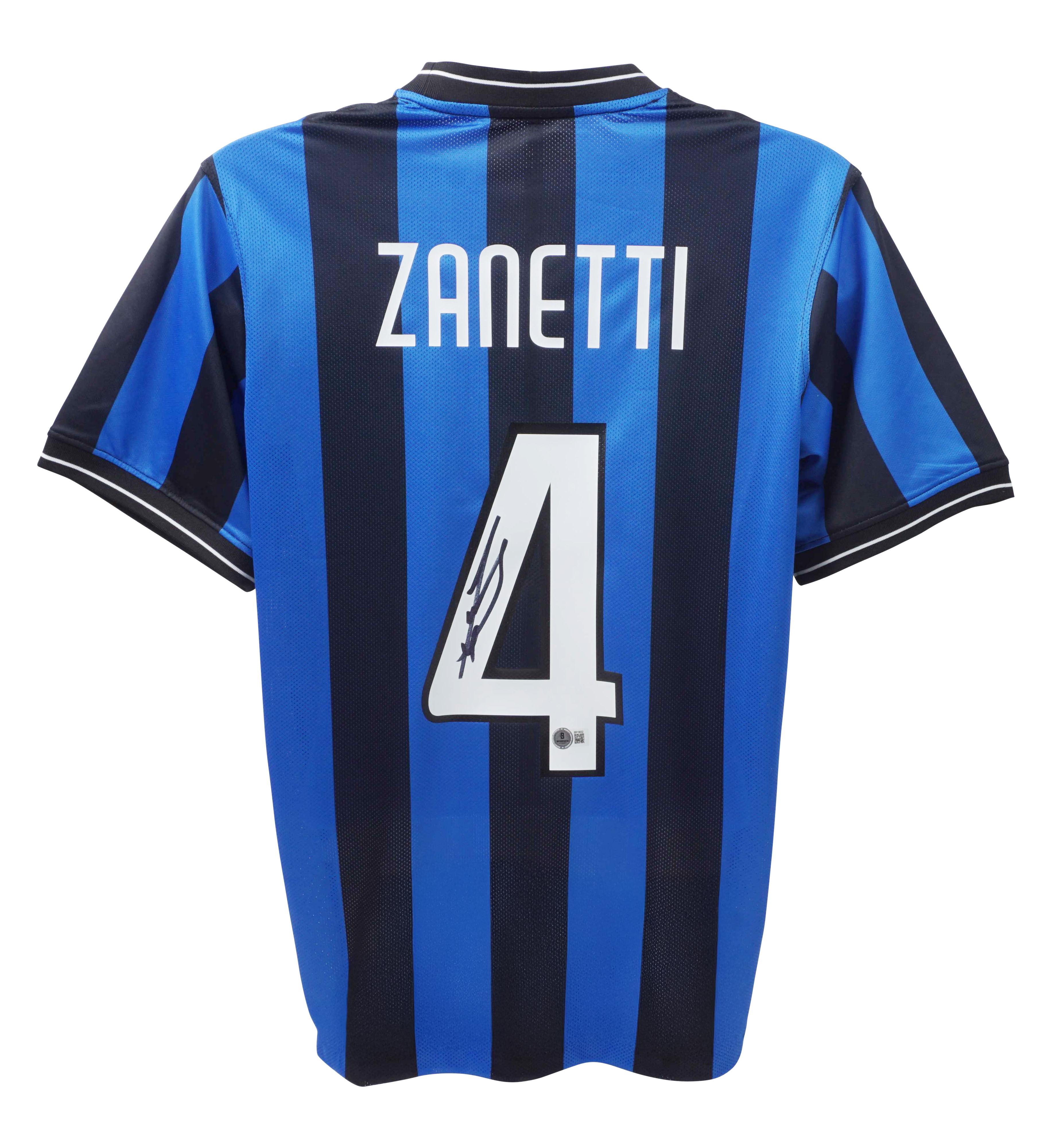 Javier Zanetti Signed Inter Milan Nike Authentic Jersey (Beckett) at PristineAuction.com Javier Zanetti Signed Inter Milan Nike Authentic Jersey (Beckett) at PristineAuction.com