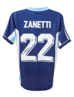 Javier Zanetti Signed Argentina National Team Adidas Authentic Jersey (Beckett) at PristineAuction.com