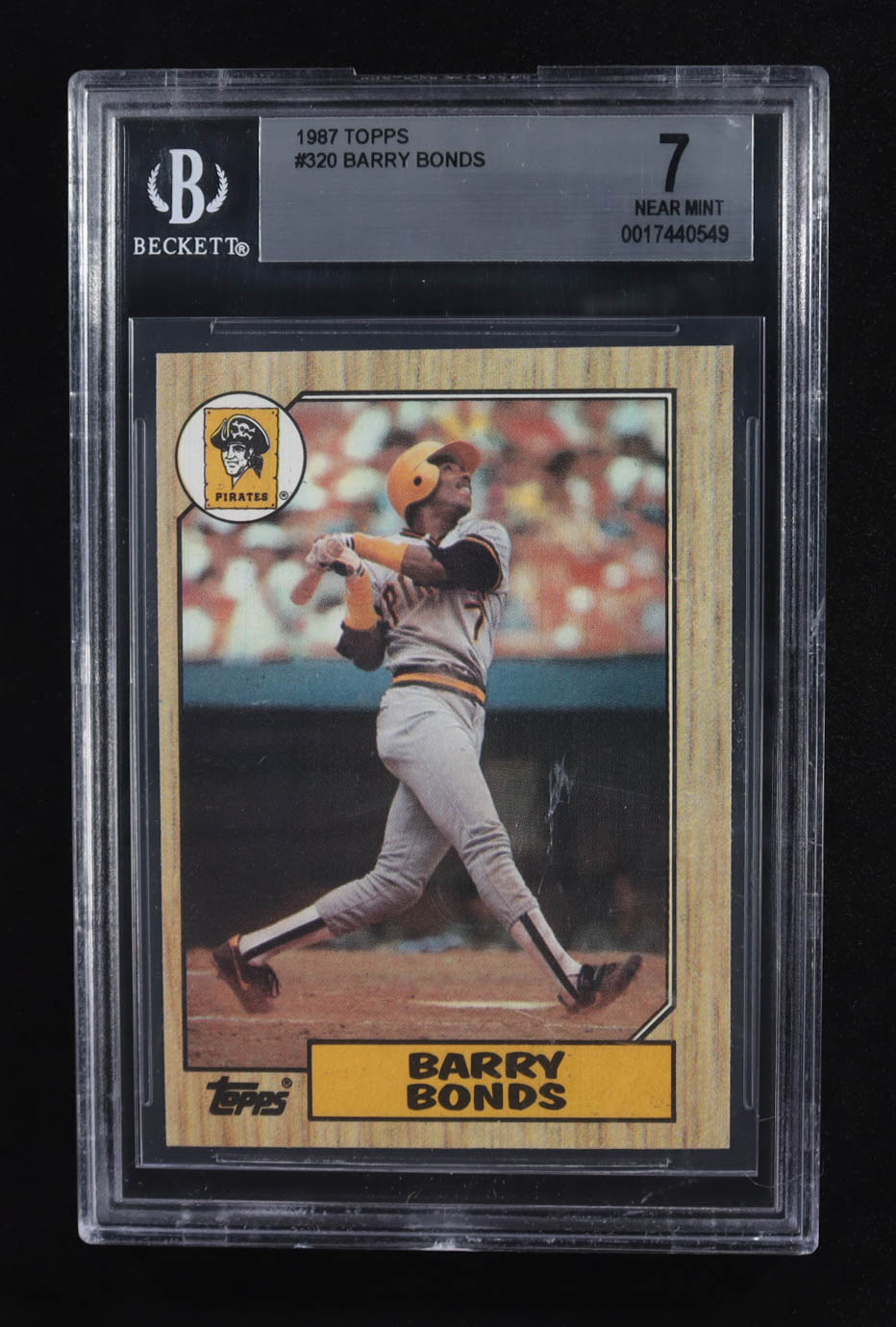 Barry Bonds 1987 Topps #320 RC (BGS 7) at PristineAuction.com Barry Bonds 1987 Topps #320 RC (BGS 7) at PristineAuction.com
