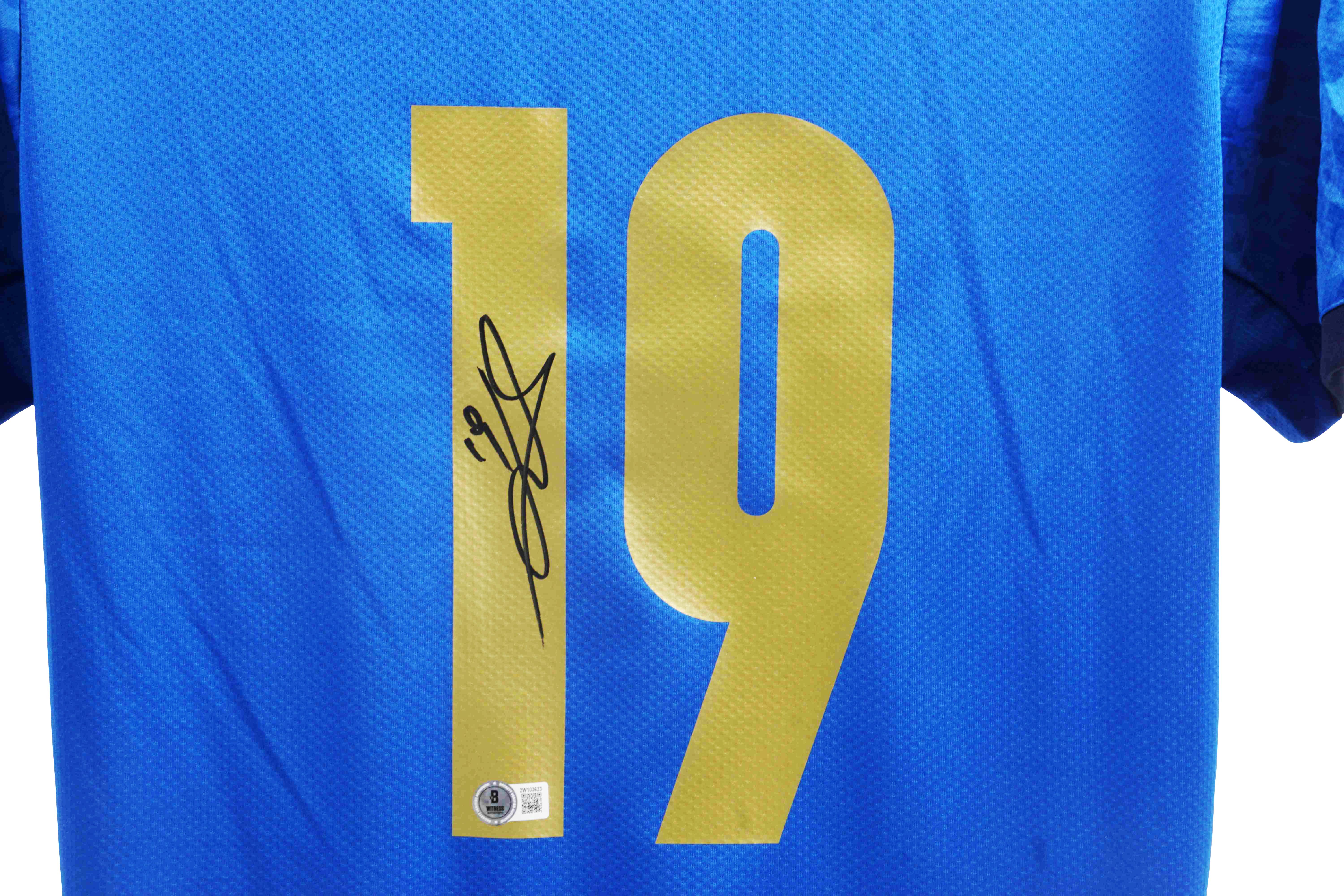 Leonardo Bonucci Signed Italy National Team Puma Authentic Jersey (Beckett) at PristineAuction.com Leonardo Bonucci Signed Italy National Team Puma Authentic Jersey (Beckett) at PristineAuction.com