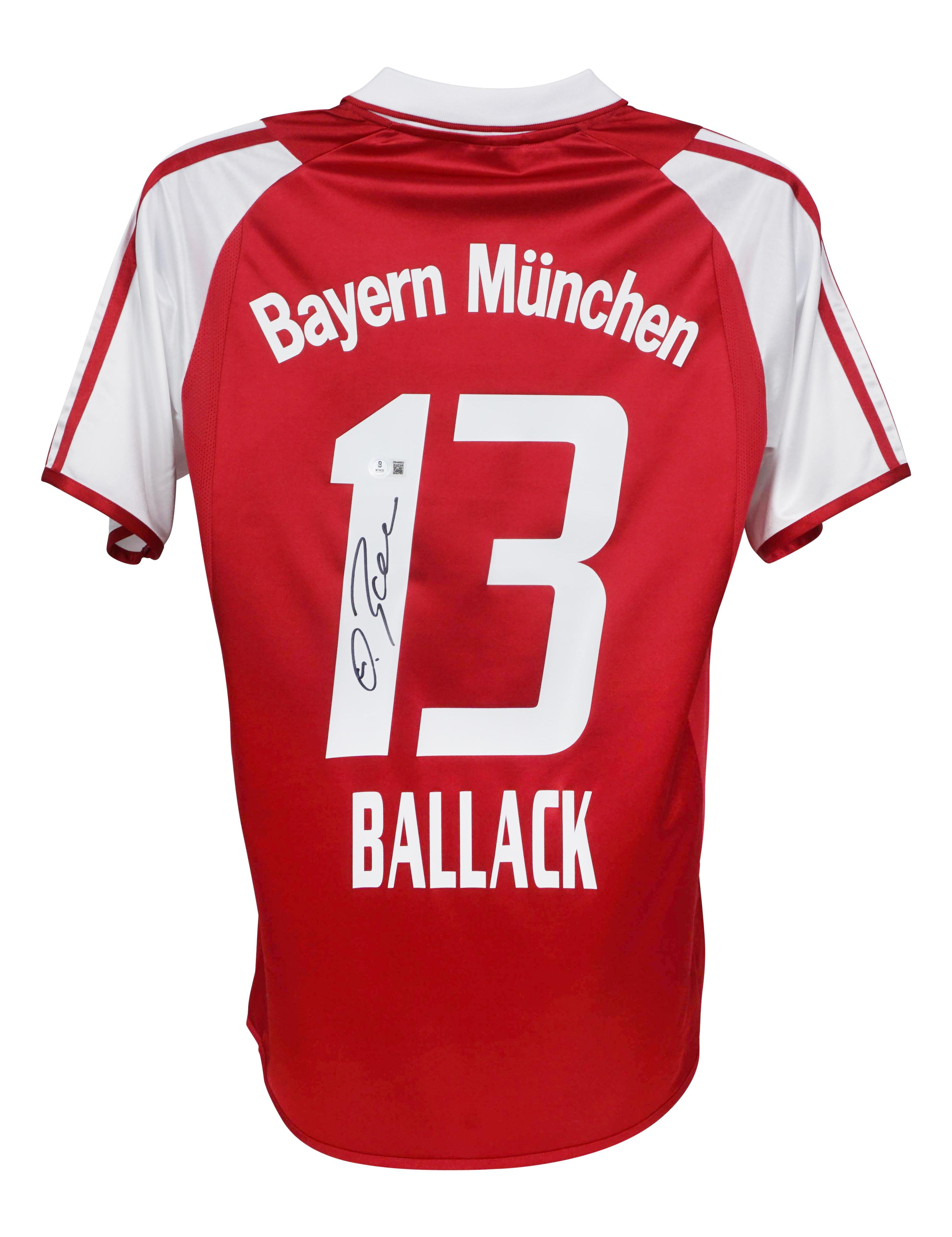 Michael Ballack Signed Bayem Munich Adidas Authentic Jersey (Beckett) at PristineAuction.com Michael Ballack Signed Bayem Munich Adidas Authentic Jersey (Beckett) at PristineAuction.com